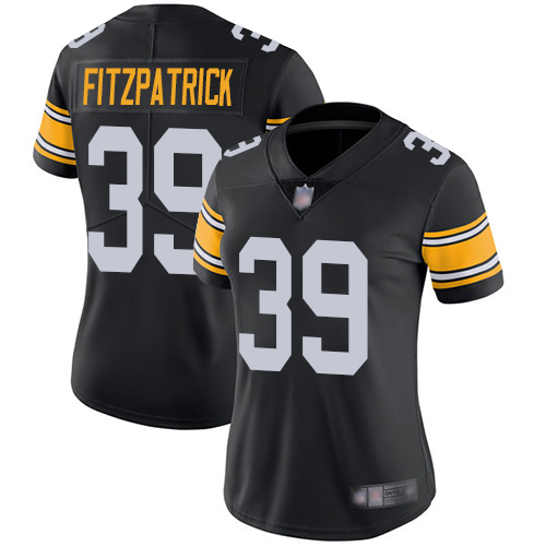 Women Pittsburgh Steelers Football 39 Limited Black Minkah Fitzpatrick Alternate Vapor Untouchable Nike NFL Jersey